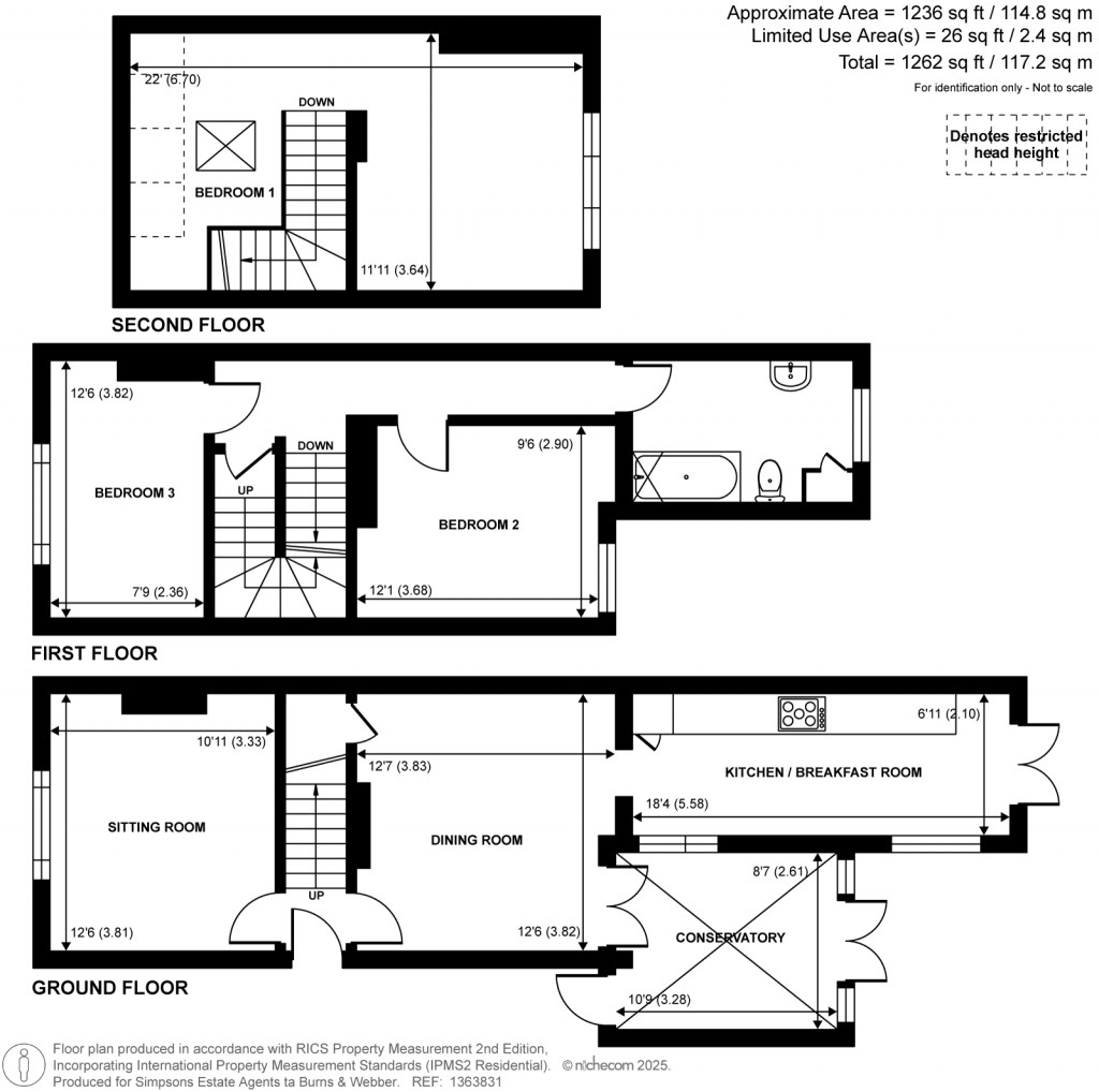 Floorplans For Elmbridge Road, Cranleigh, Surrey