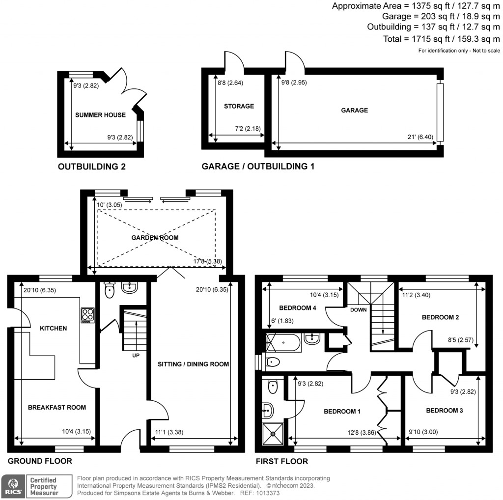 Floorplans For Overford Close, Cranleigh, GU6