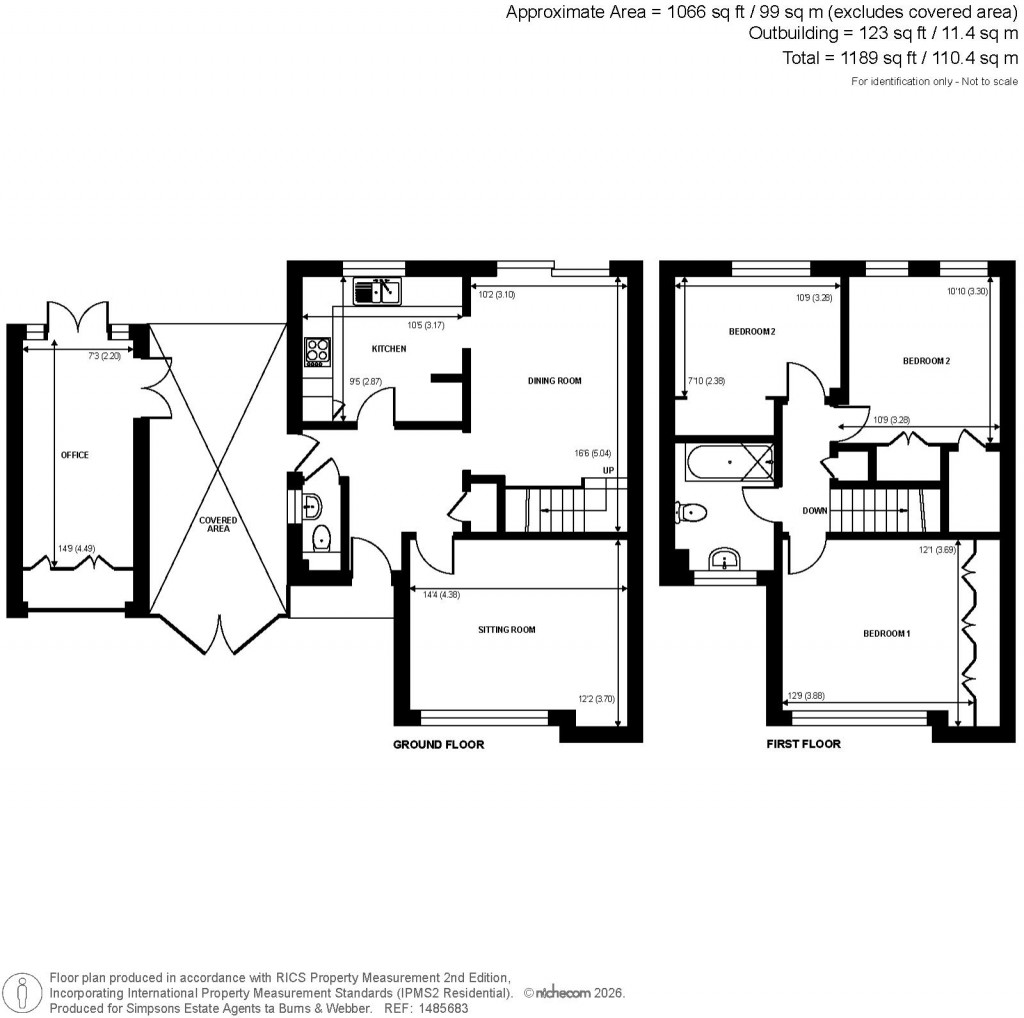 Floorplans For Northdowns, Cranleigh, Surrey