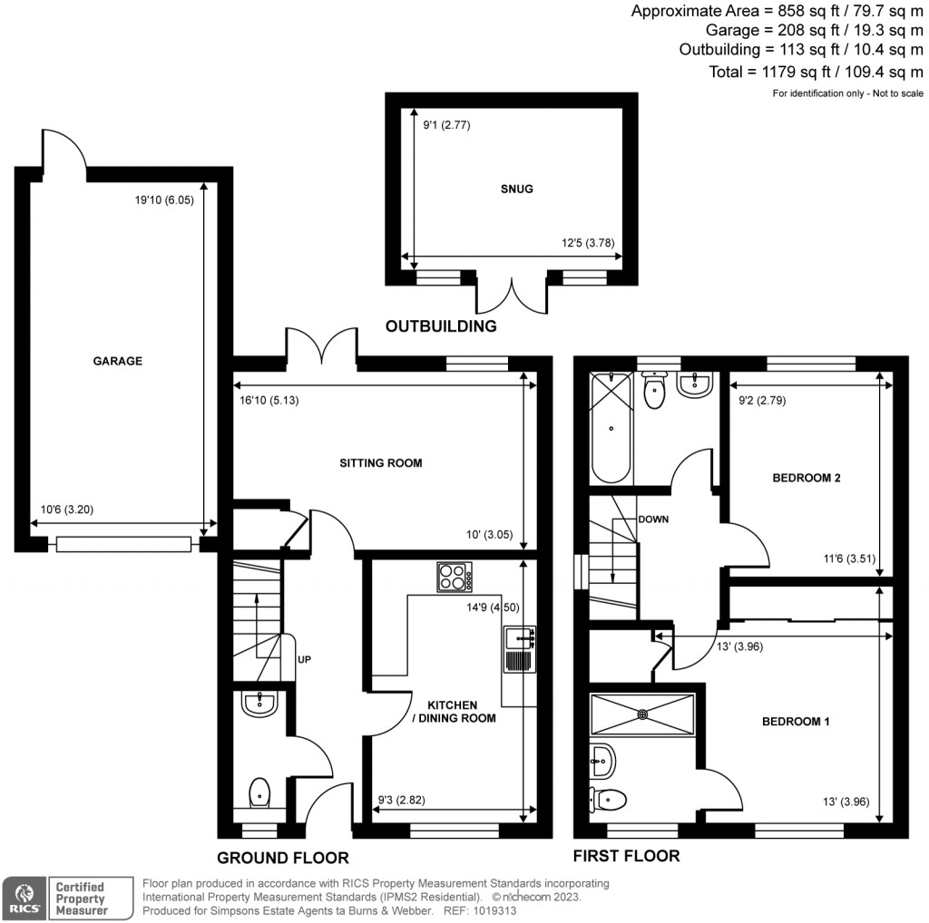 Floorplans For Gratton Chase, Dunsfold, GU8