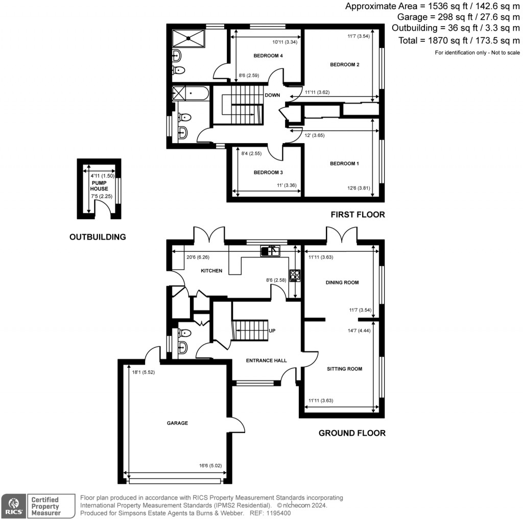 Floorplans For Durfold Wood, Plaistow, West Sussex