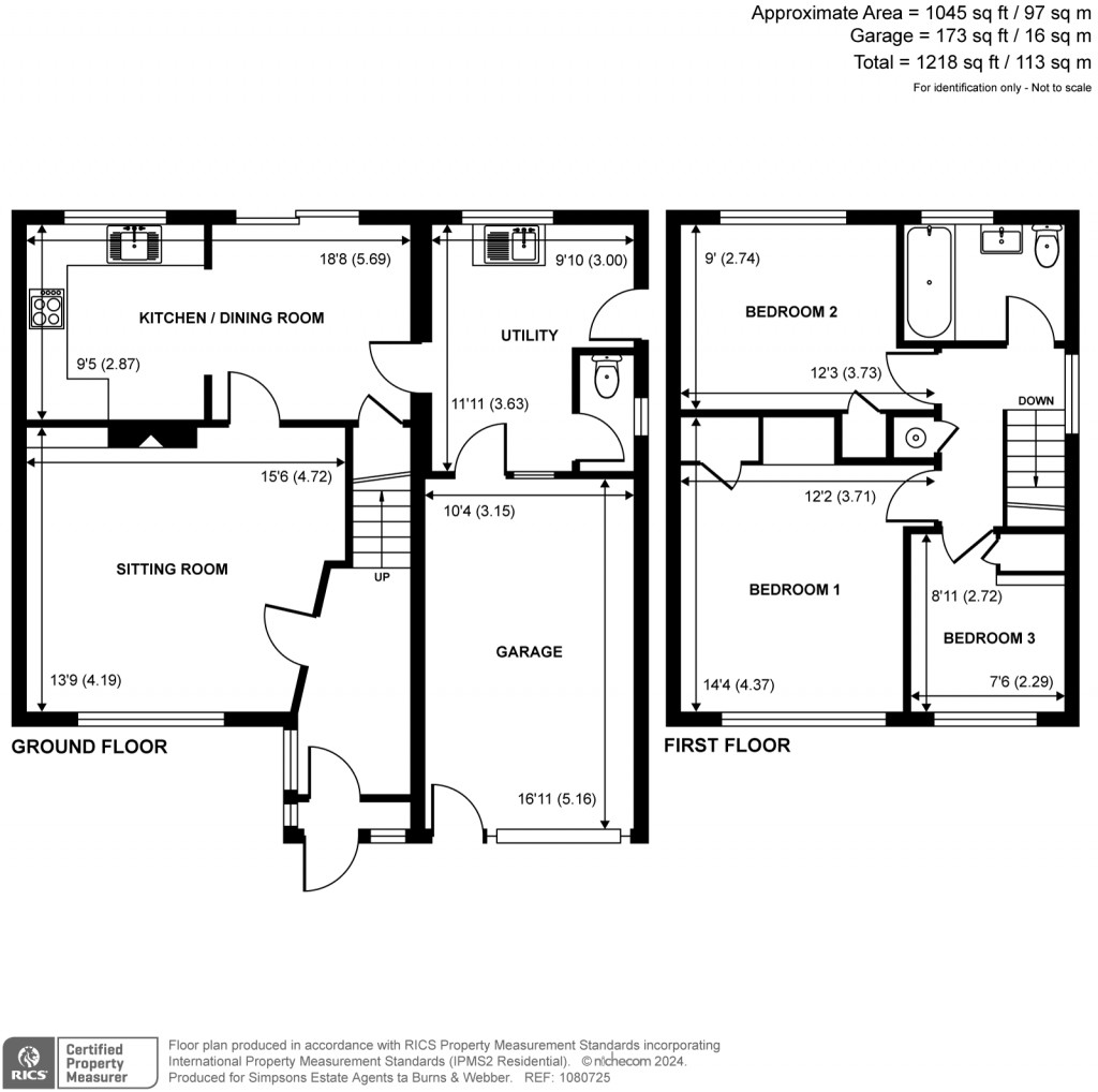 Floorplans For Trelawne Drive, Cranleigh, GU6