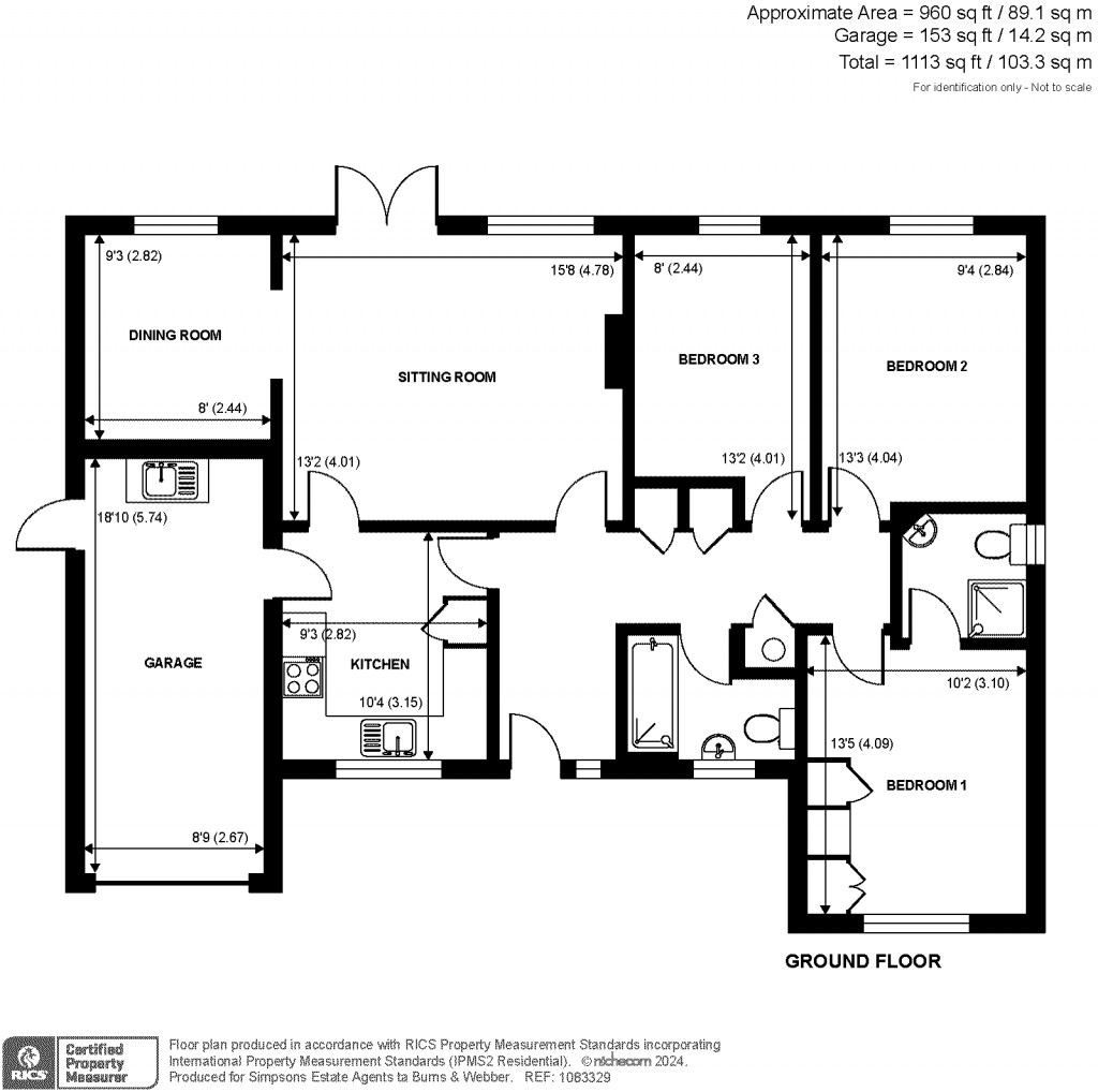 Floorplans For Bax Close, Cranleigh, GU6