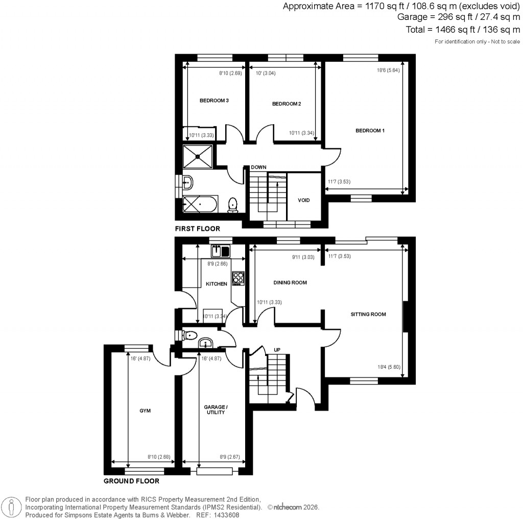 Floorplans For Aven Close, Cranleigh, Surrey