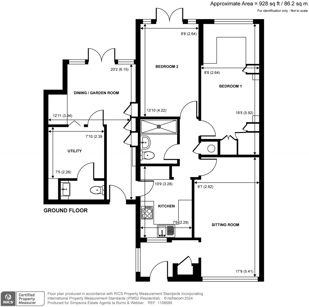 Floorplans For Butt Close, Cranleigh, GU6