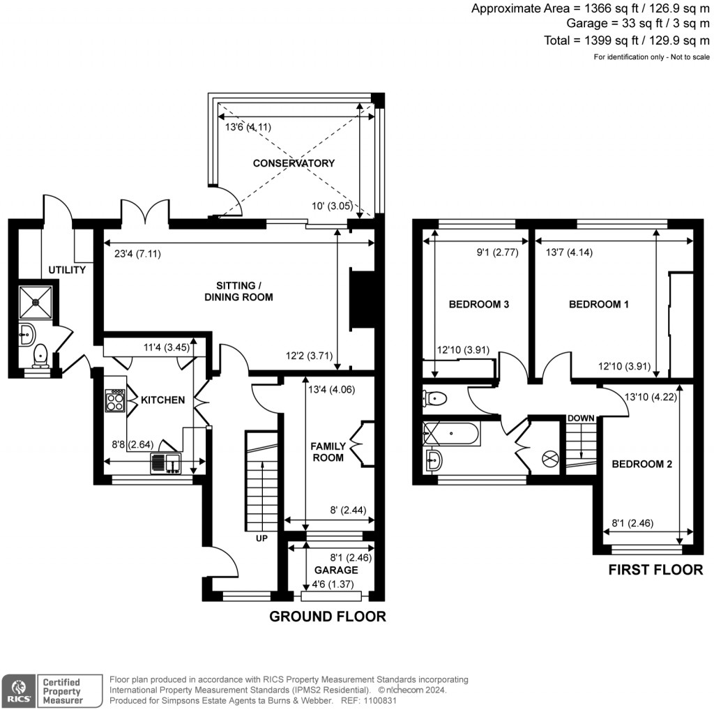 Floorplans For Sweetwater Close, Shamley Green, GU5