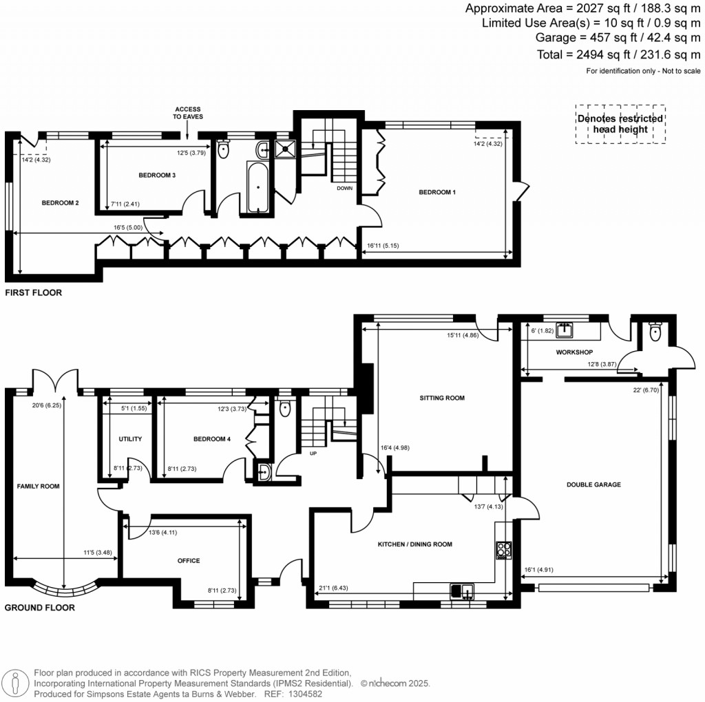 Floorplans For Wanborough Lane, Cranleigh, Surrey