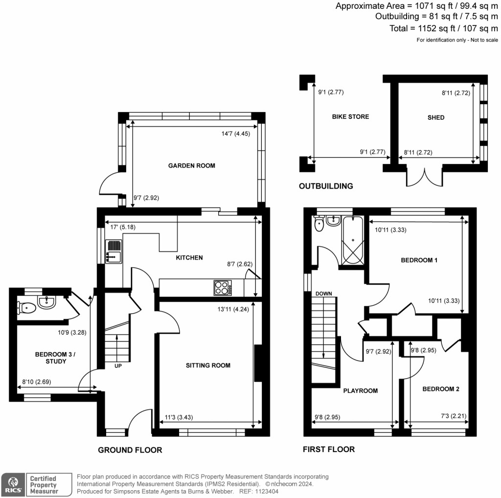 Floorplans For Queensway, Cranleigh, GU6