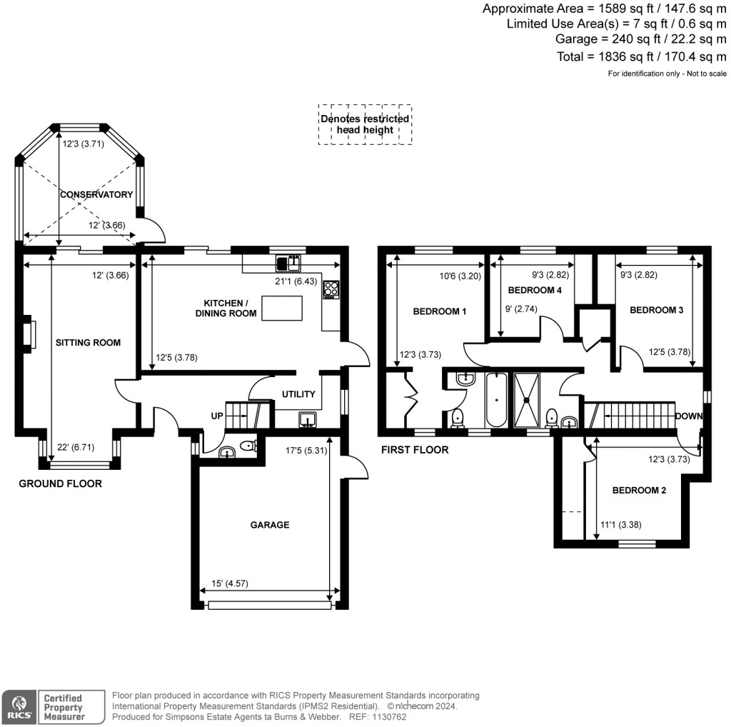 Floorplans For Nightingales, Cranleigh, GU6