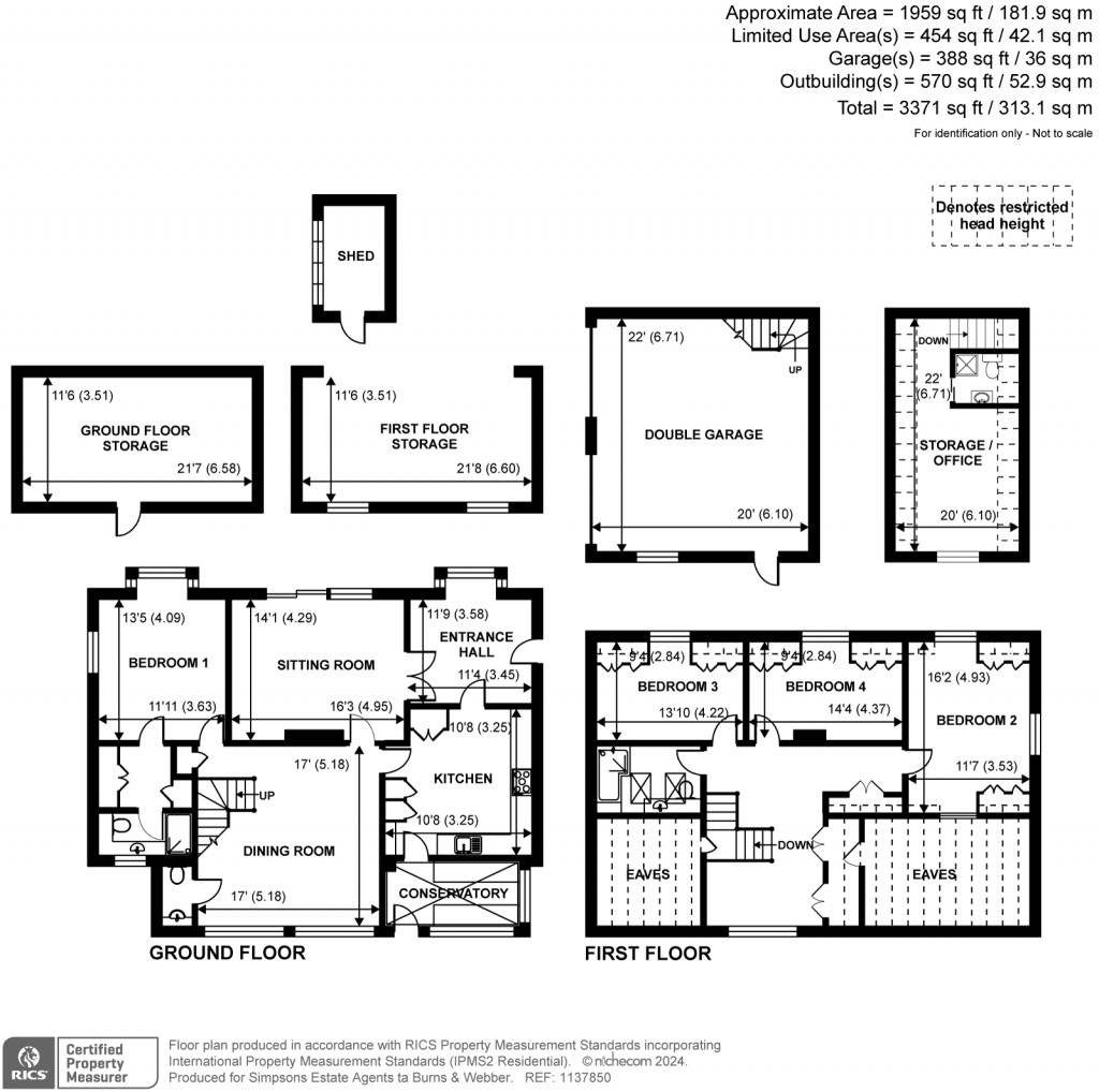 Floorplans For The Street, Ewhurst, GU6