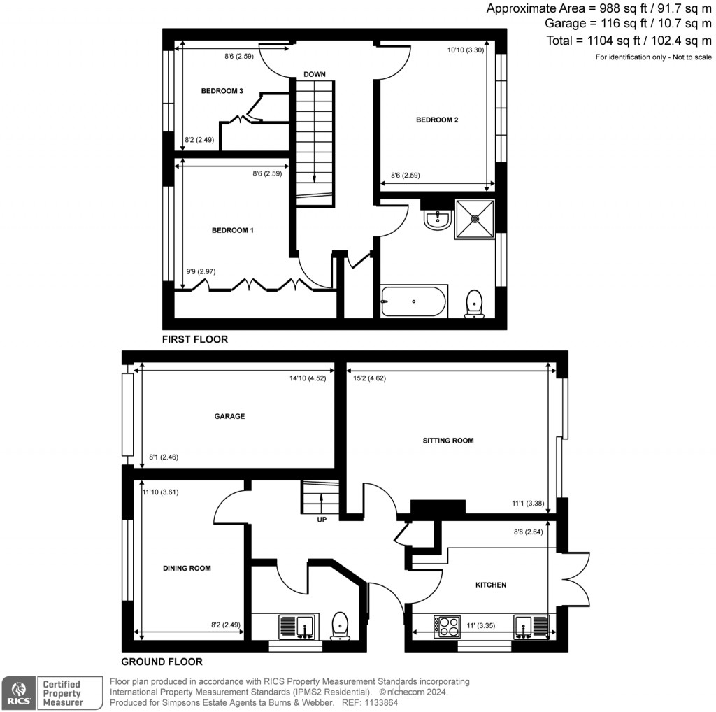 Floorplans For Summerlands, Cranleigh, GU6