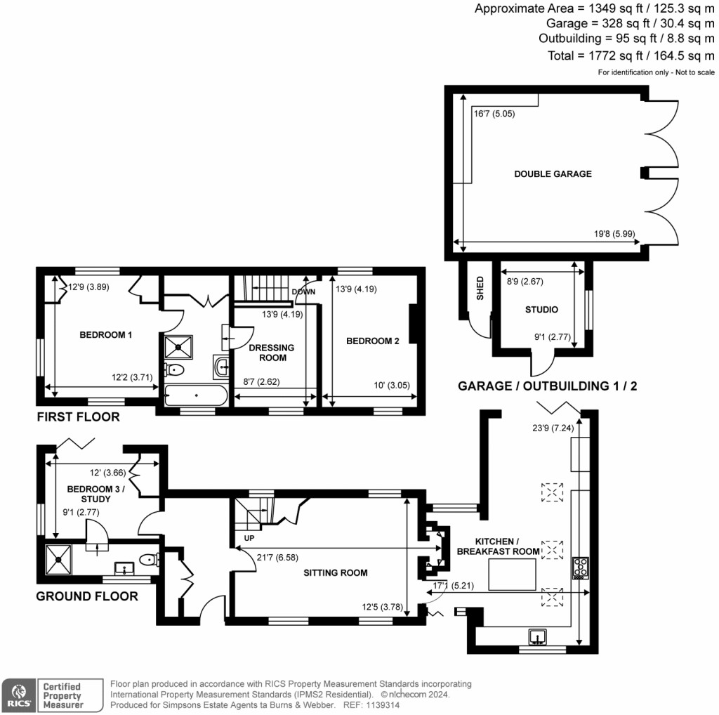 Floorplans For Ellens Green, Rudgwick, West Sussex