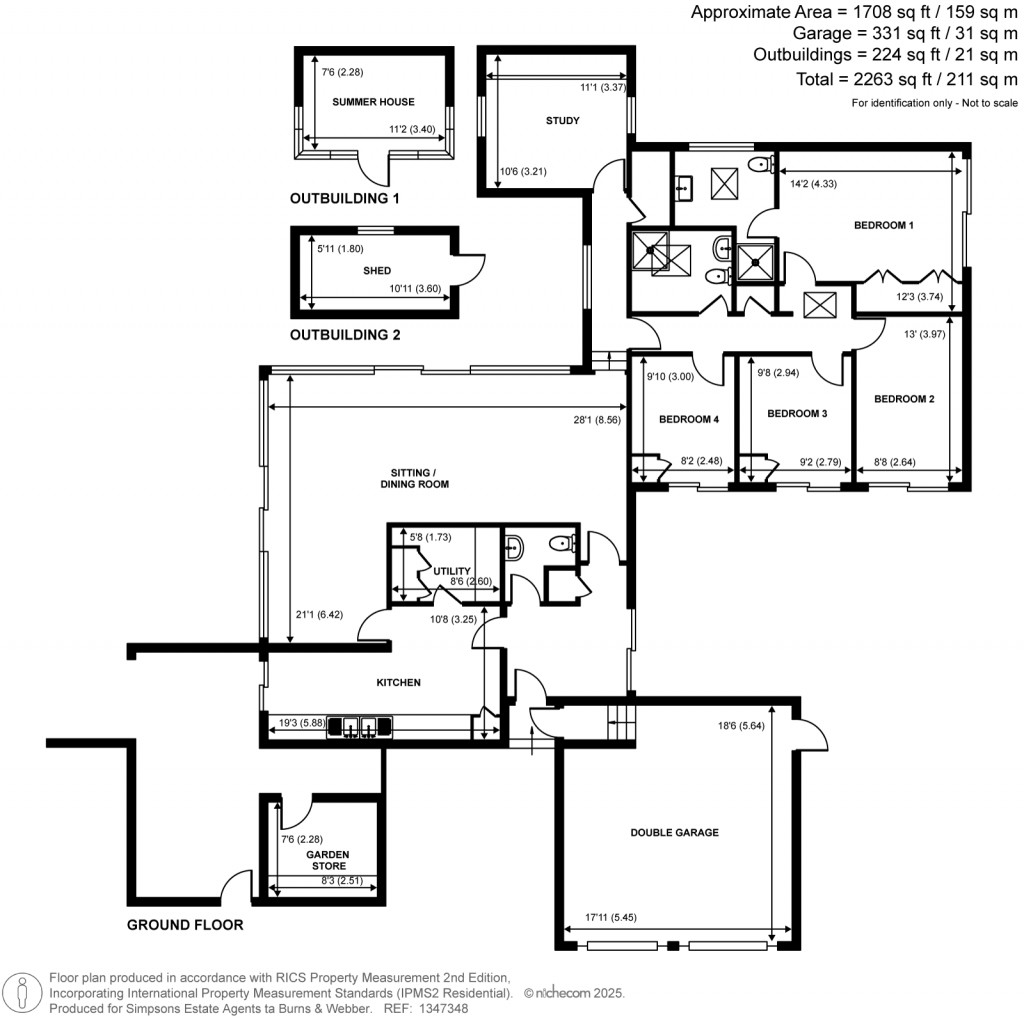 Floorplans For Grove Road, Cranleigh, Surrey