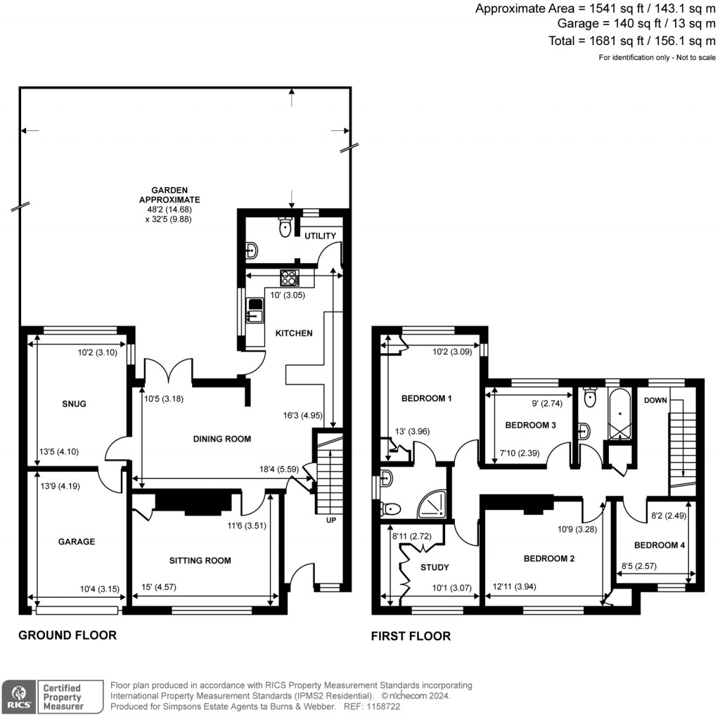 Floorplans For Downhurst Road, Ewhurst, GU6