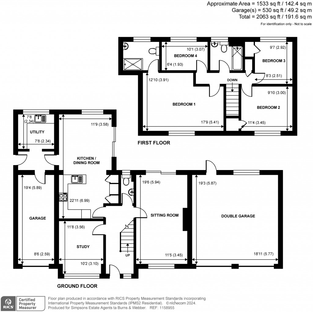 Floorplans For Ellery Close, Cranleigh, GU6
