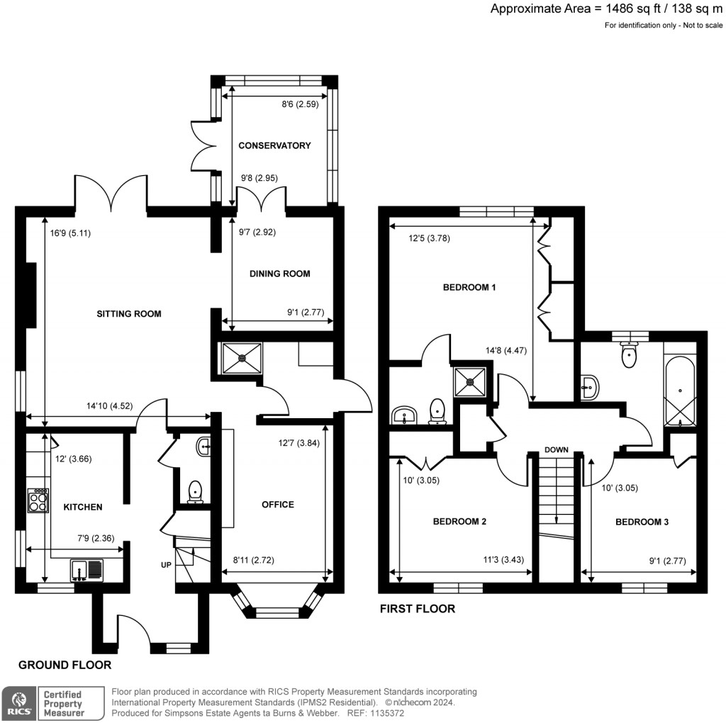 Floorplans For Dewlands Lane, Cranleigh, GU6