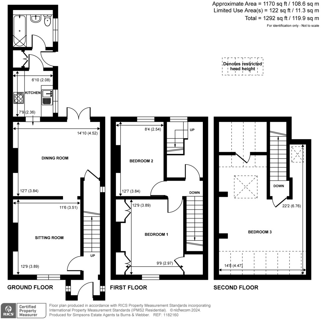 Floorplans For Elmbridge Road, Cranleigh, GU6