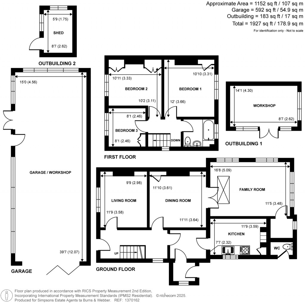 Floorplans For St Nicholas Avenue, Cranleigh, Surrey