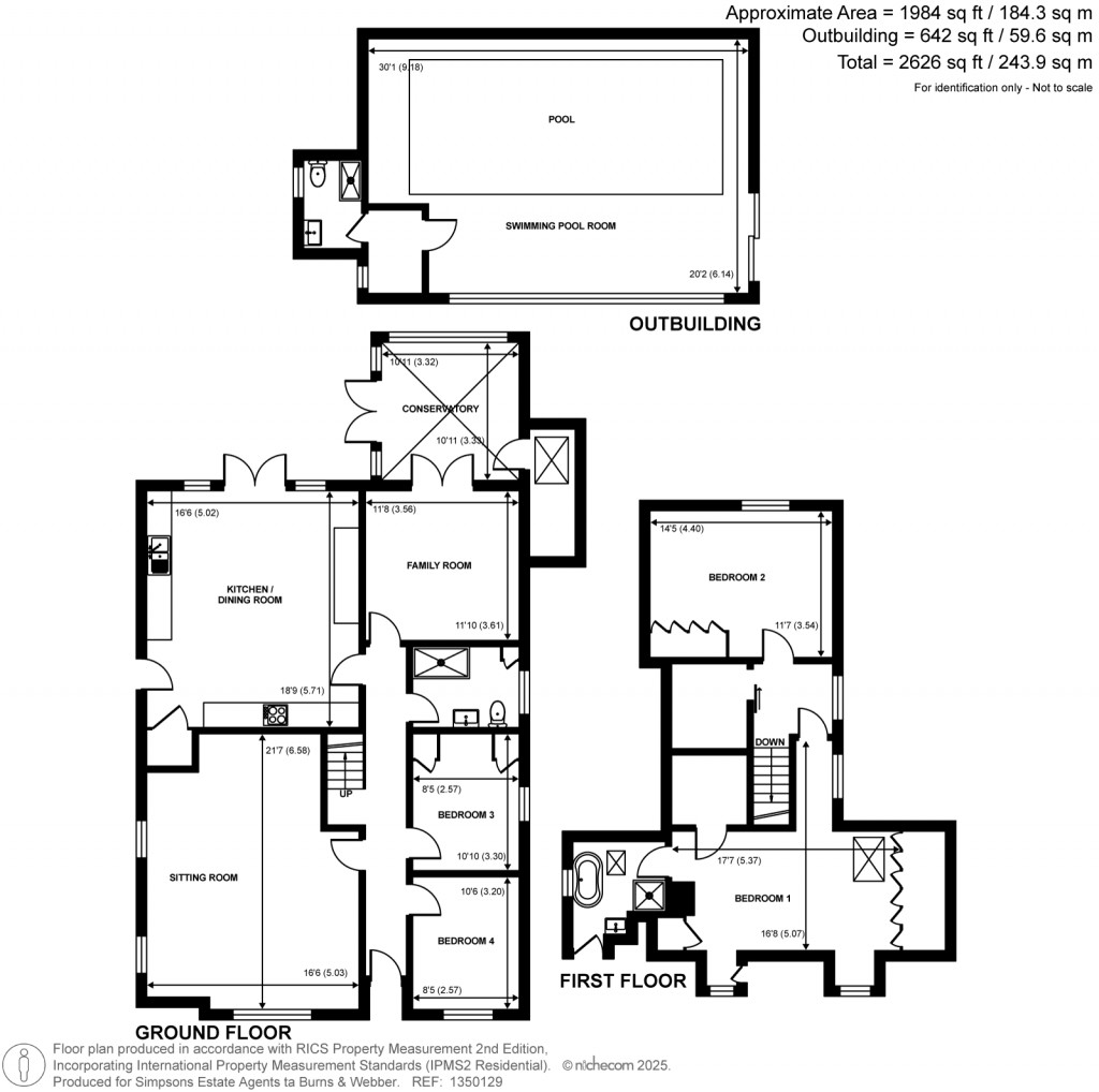 Floorplans For Rowly Drive, Cranleigh, Surrey