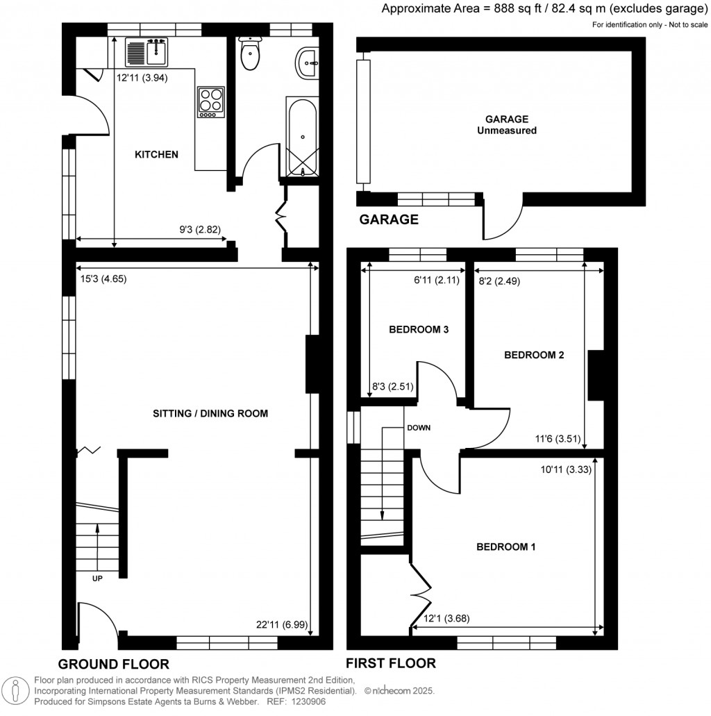 Floorplans For Horsham Road, Ellens Green, RH12