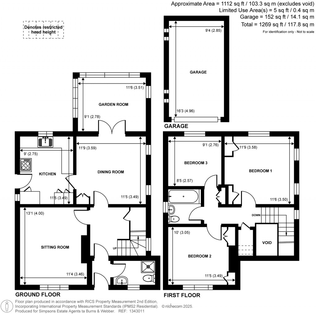 Floorplans For Stonards Brow, Shamley Green, Surrey