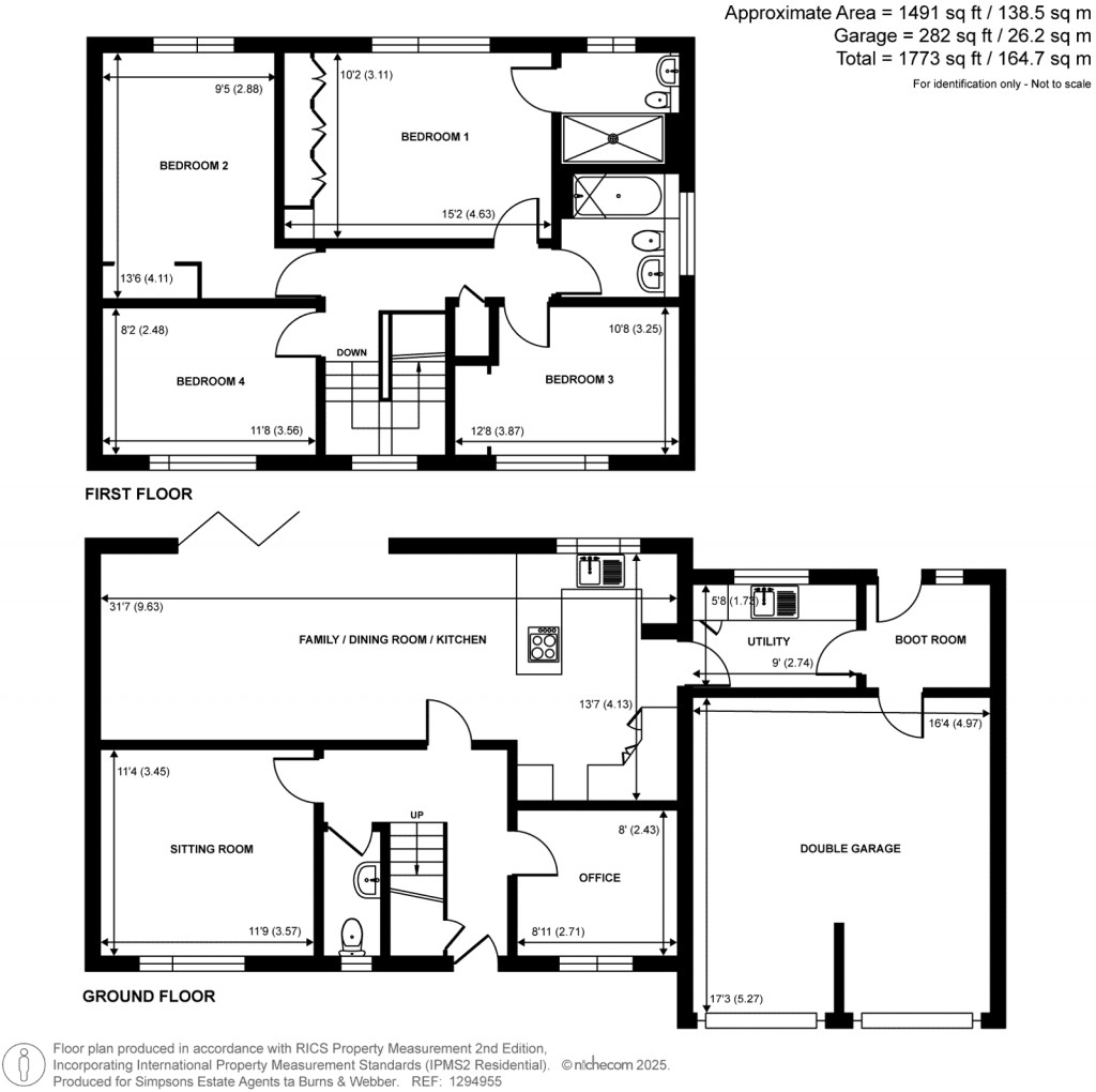 Floorplans For Nightingales, Cranleigh, Surrey, GU6