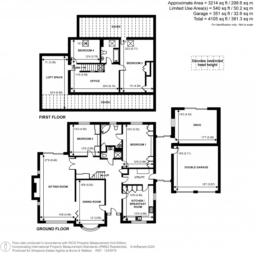 Floorplans For Grove Road, Cranleigh, GU6