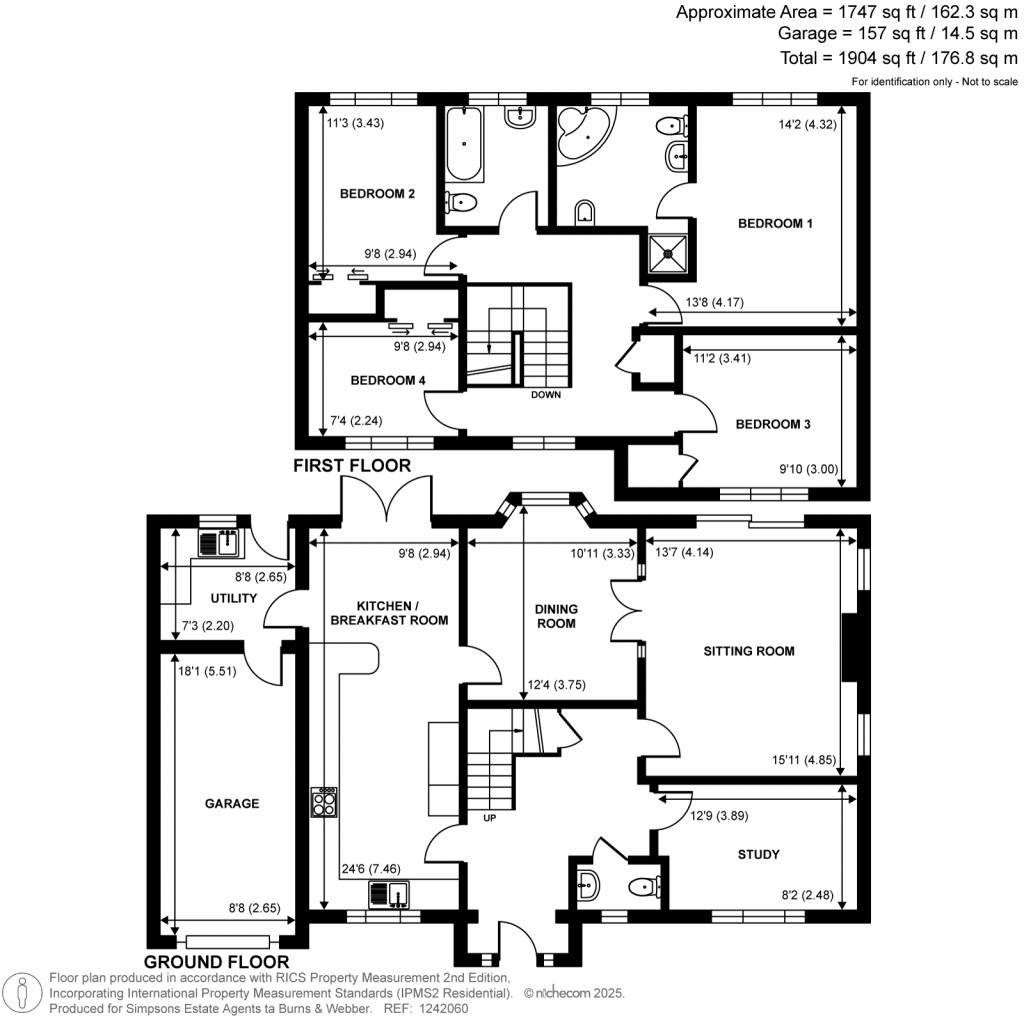 Floorplans For Fettes Road, Cranleigh, GU6