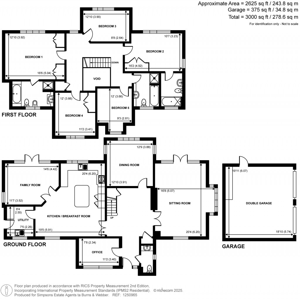 Floorplans For Wanborough Lane, Cranleigh, GU6