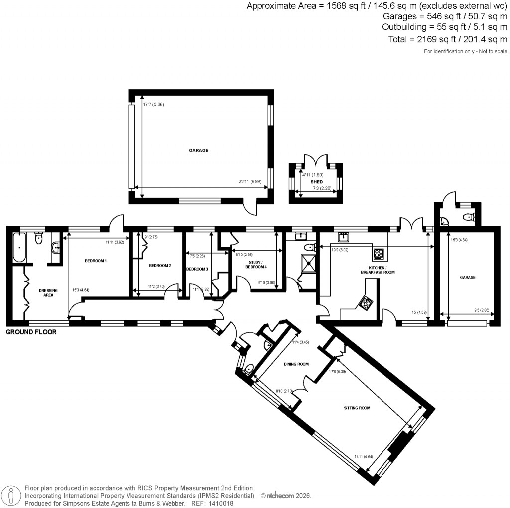 Floorplans For High Street, Loxwood, West Sussex