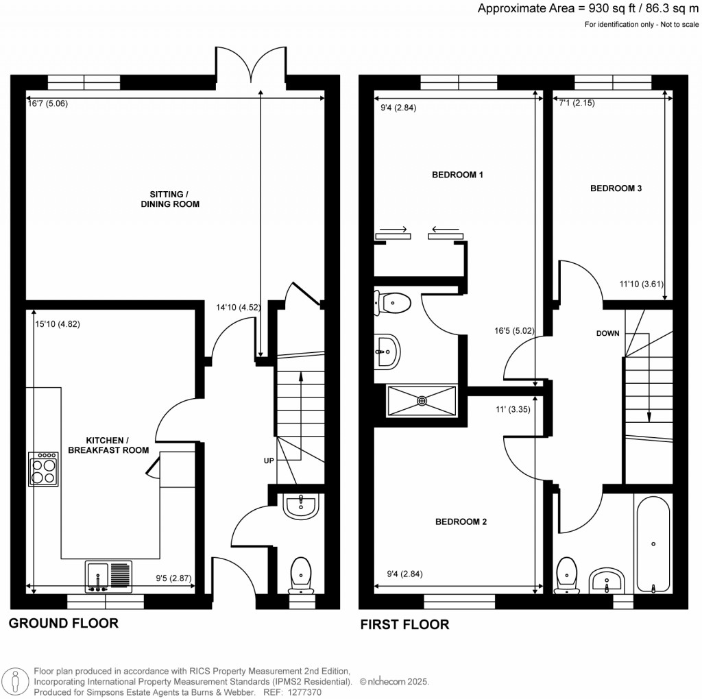 Floorplans For Hunter Way, Cranleigh, GU6