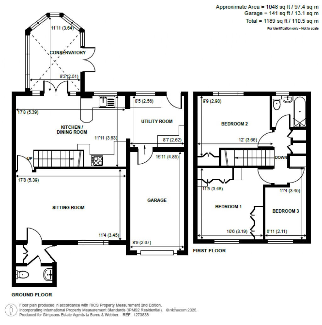 Floorplans For Waldy Rise, Cranleigh, GU6