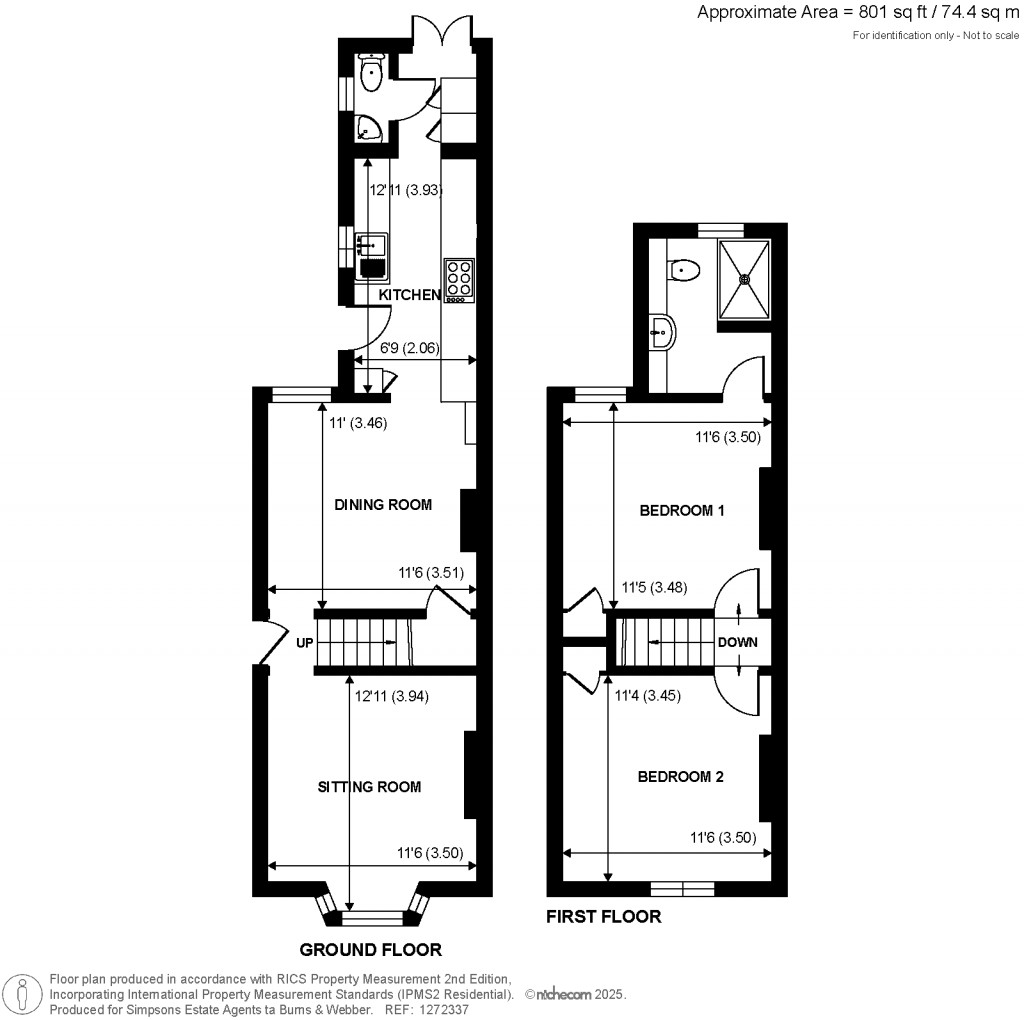 Floorplans For Farncombe Street, Farncombe, GU7