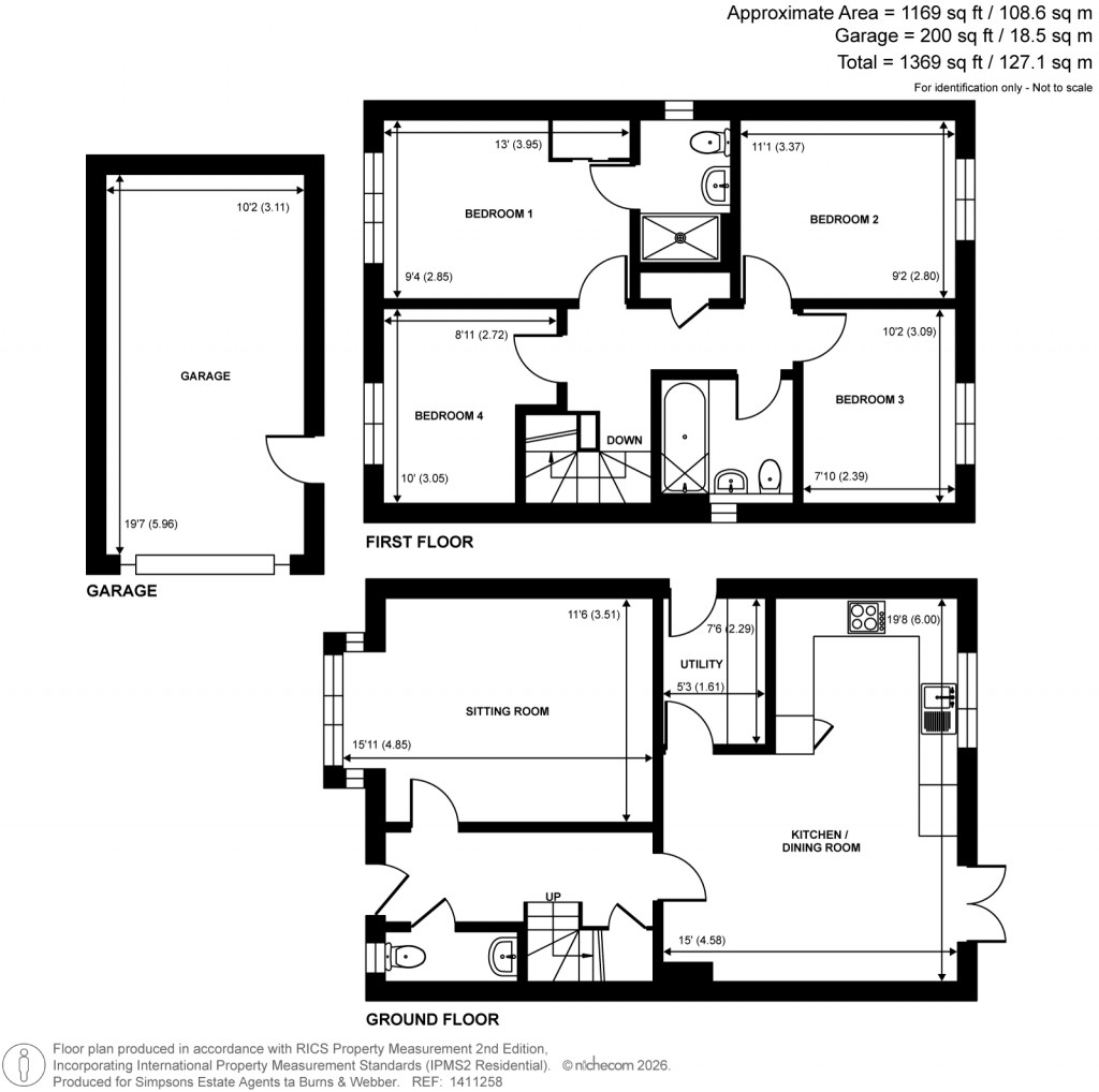 Floorplans For Longhurst Avenue, Cranleigh, Surrey