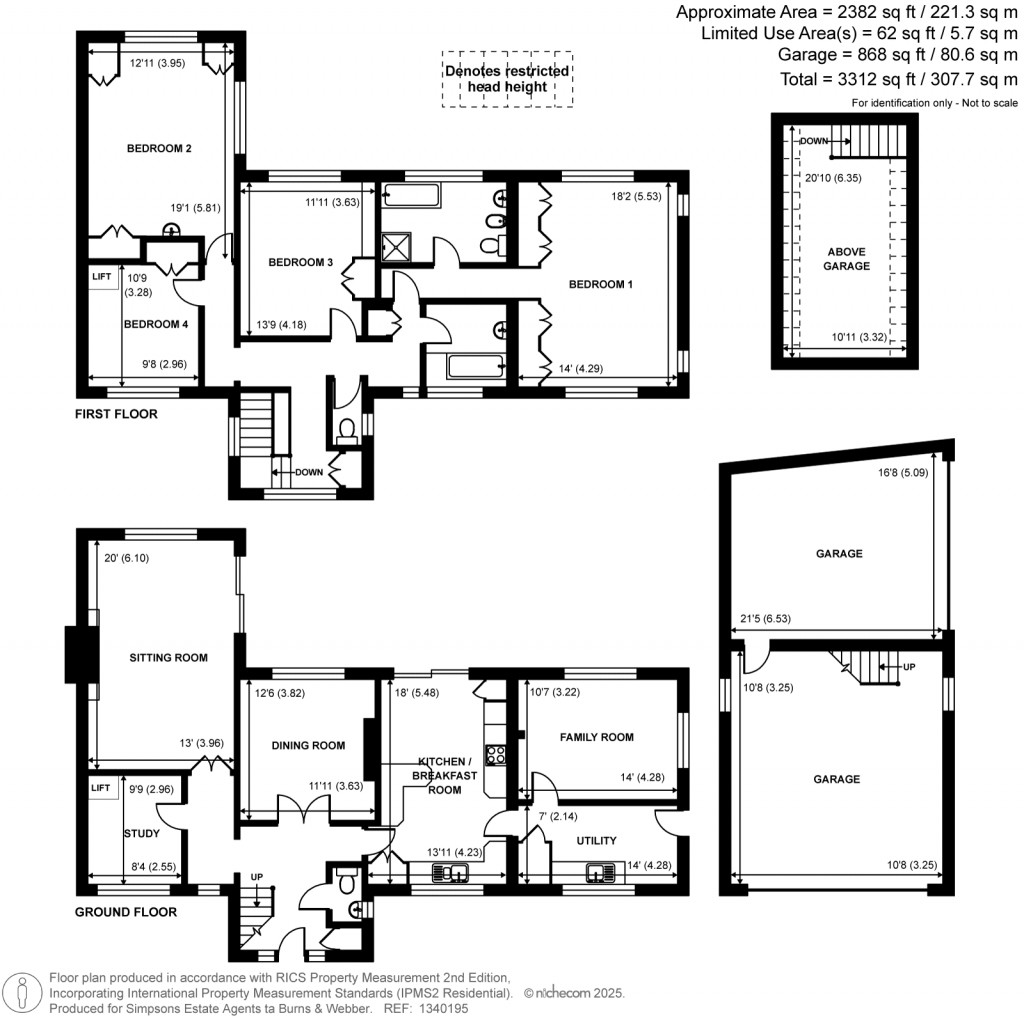 Floorplans For Alfold Bars, Loxwood, West Sussex