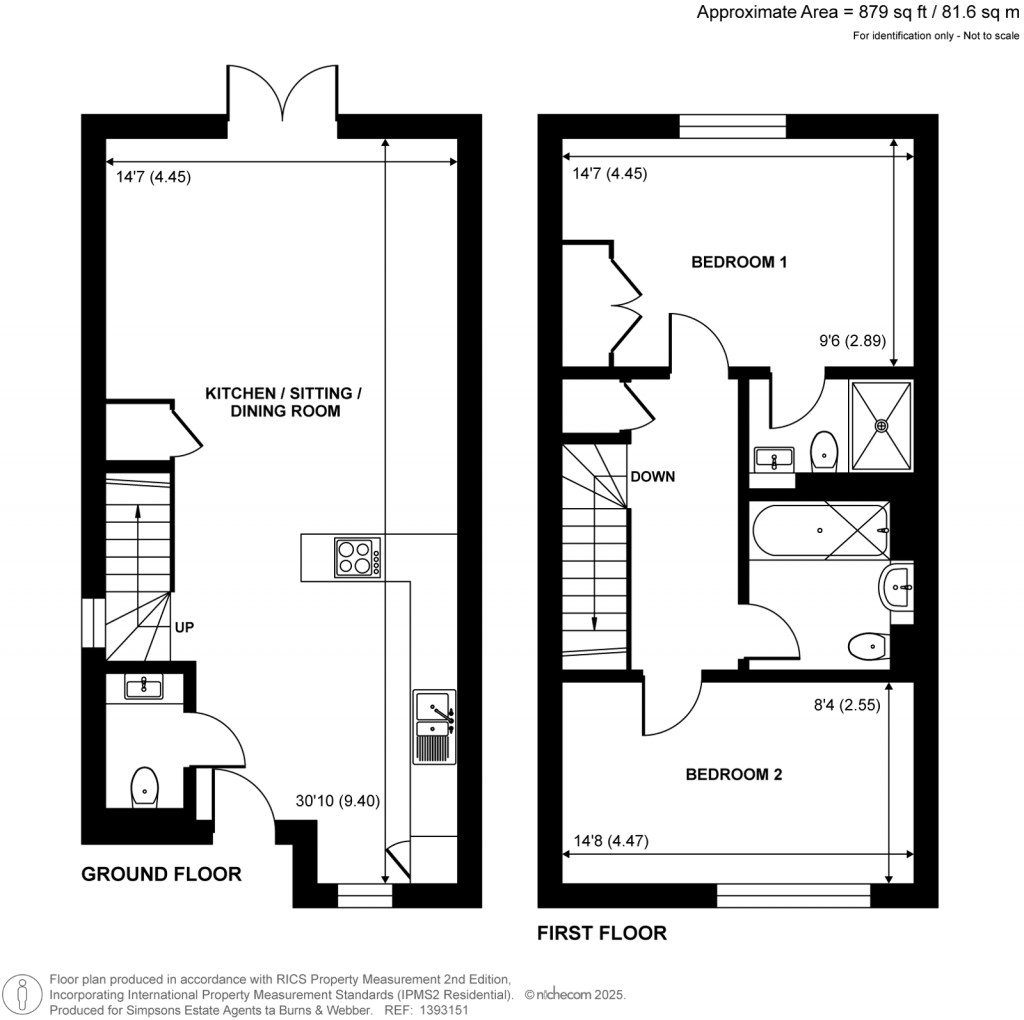 Floorplans For Key Drive, Cranleigh, Surrey