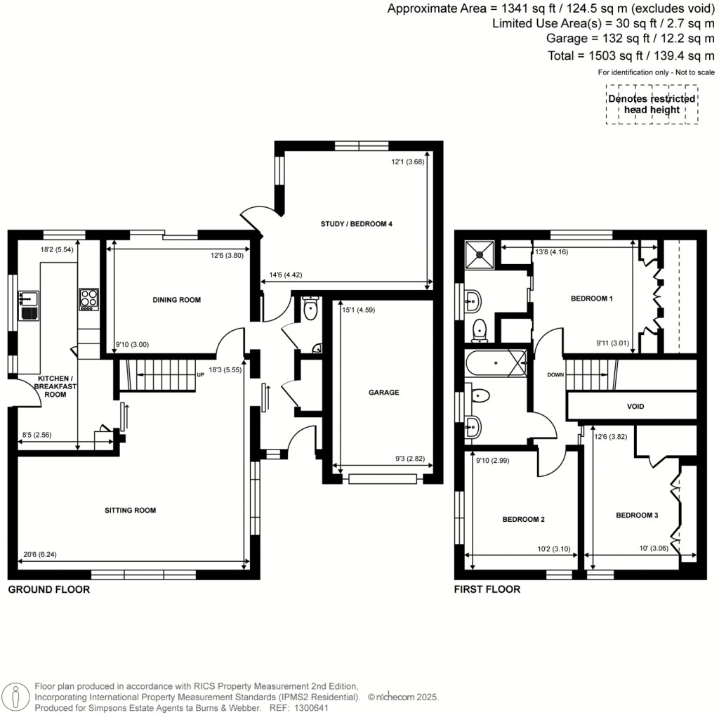 Floorplans For Bridge Road, Rudgwick, West Sussex