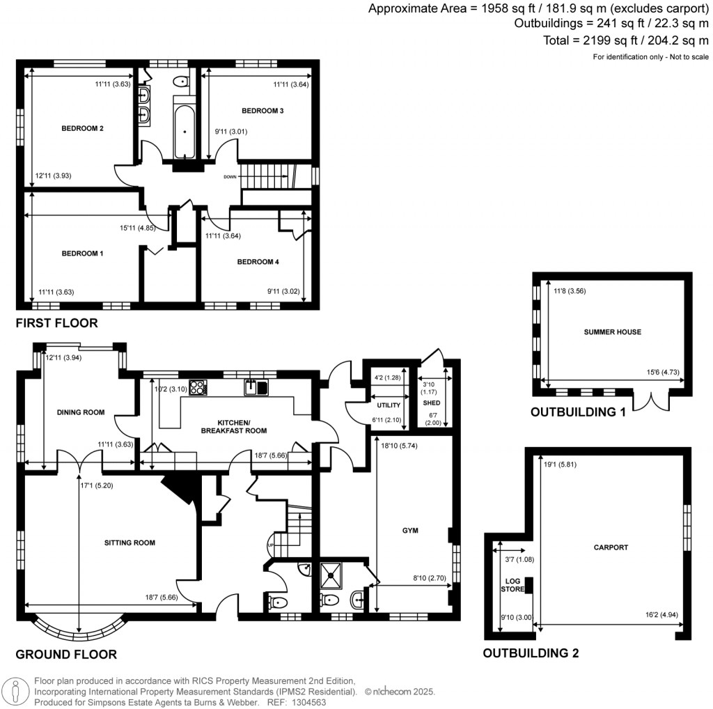 Floorplans For Barhatch Road, Cranleigh, Surrey