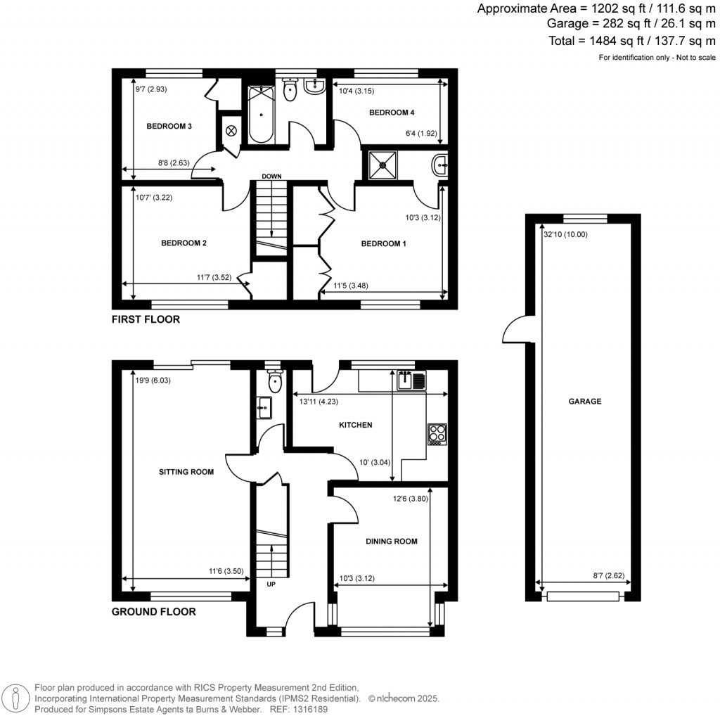 Floorplans For Fortune Drive, Cranleigh, Surrey