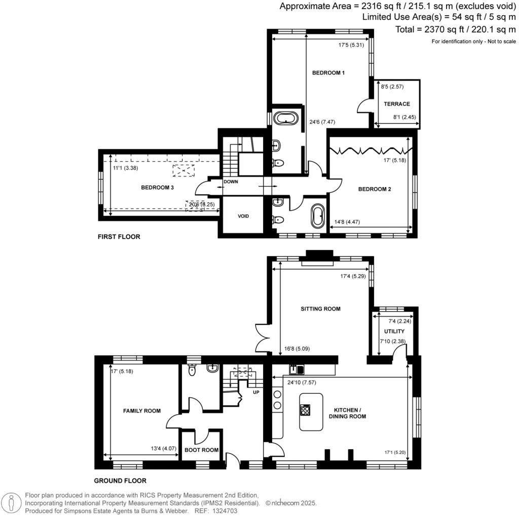 Floorplans For Coophurst Lane, Ewhurst, Surrey