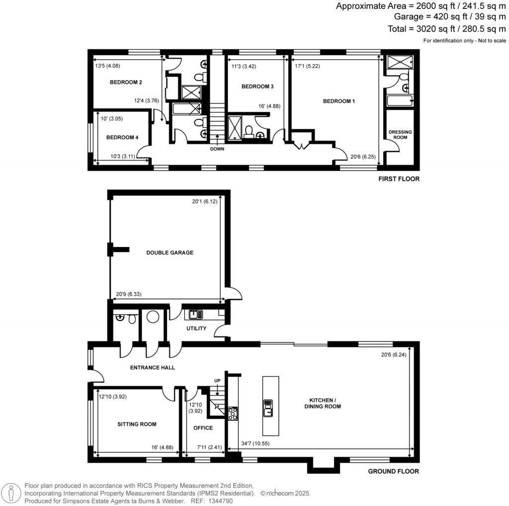 Floorplans For Romaine Road, Cranleigh, Surrey