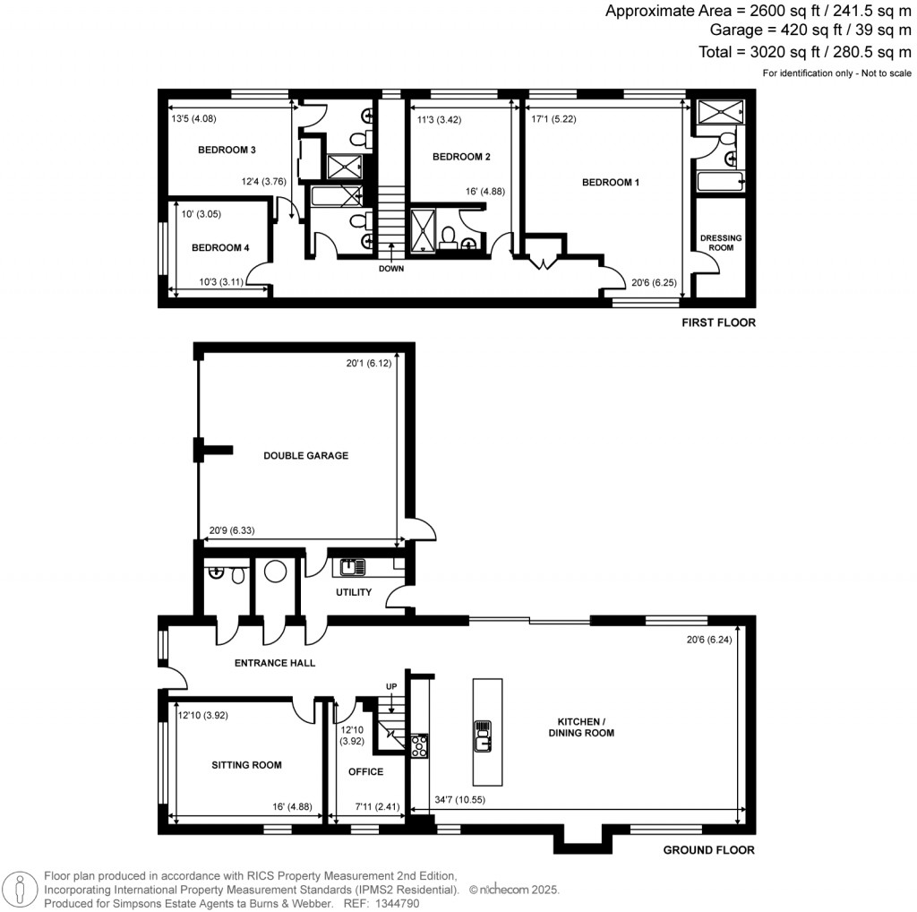 Floorplans For Romaine Road, Cranleigh, Surrey