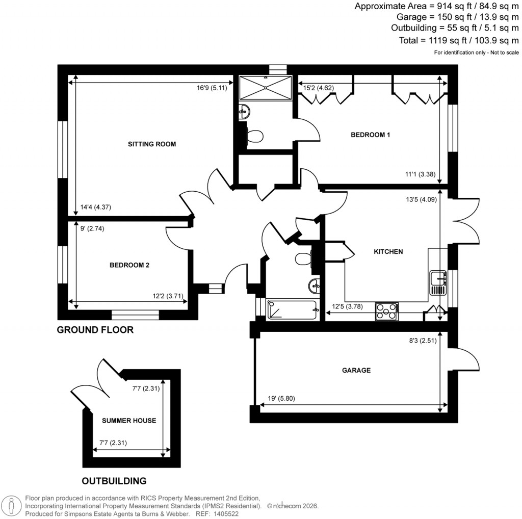 Floorplans For Loxwood, Billingshurst, West Sussex
