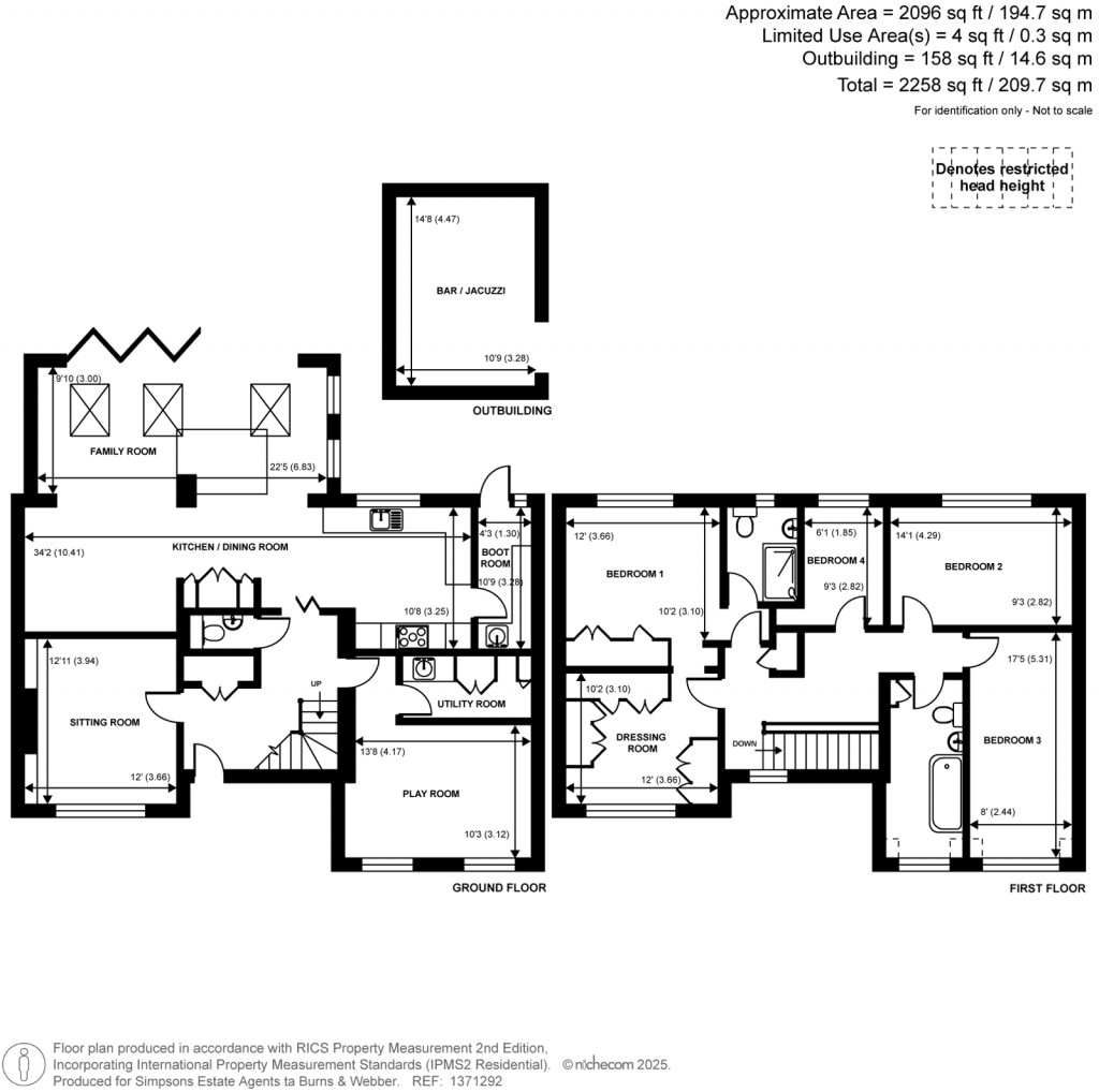 Floorplans For Trelawne Drive, Cranleigh, Surrey