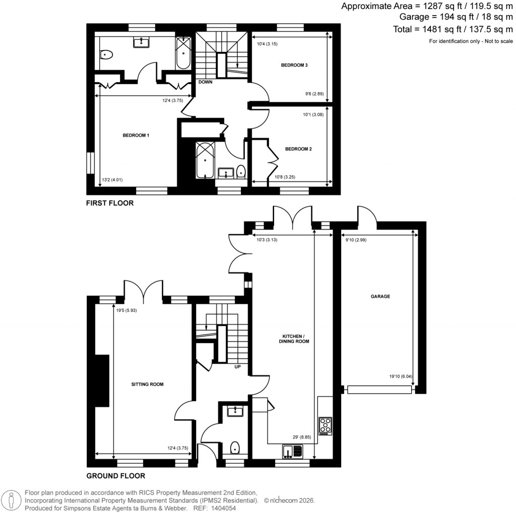 Floorplans For Cherry Tree Lane, Ewhurst, Surrey