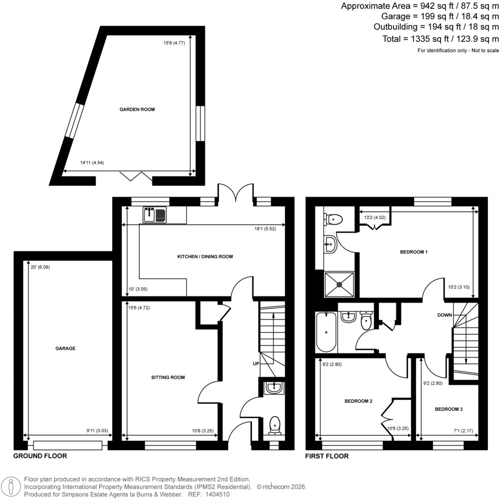 Floorplans For Bramley Vale, Cranleigh, Surrey