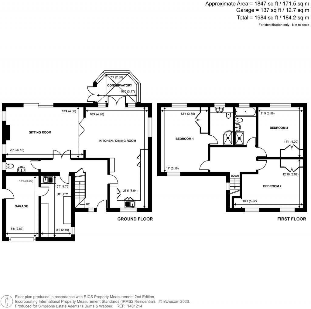 Floorplans For The Common, Cranleigh, Surrrey
