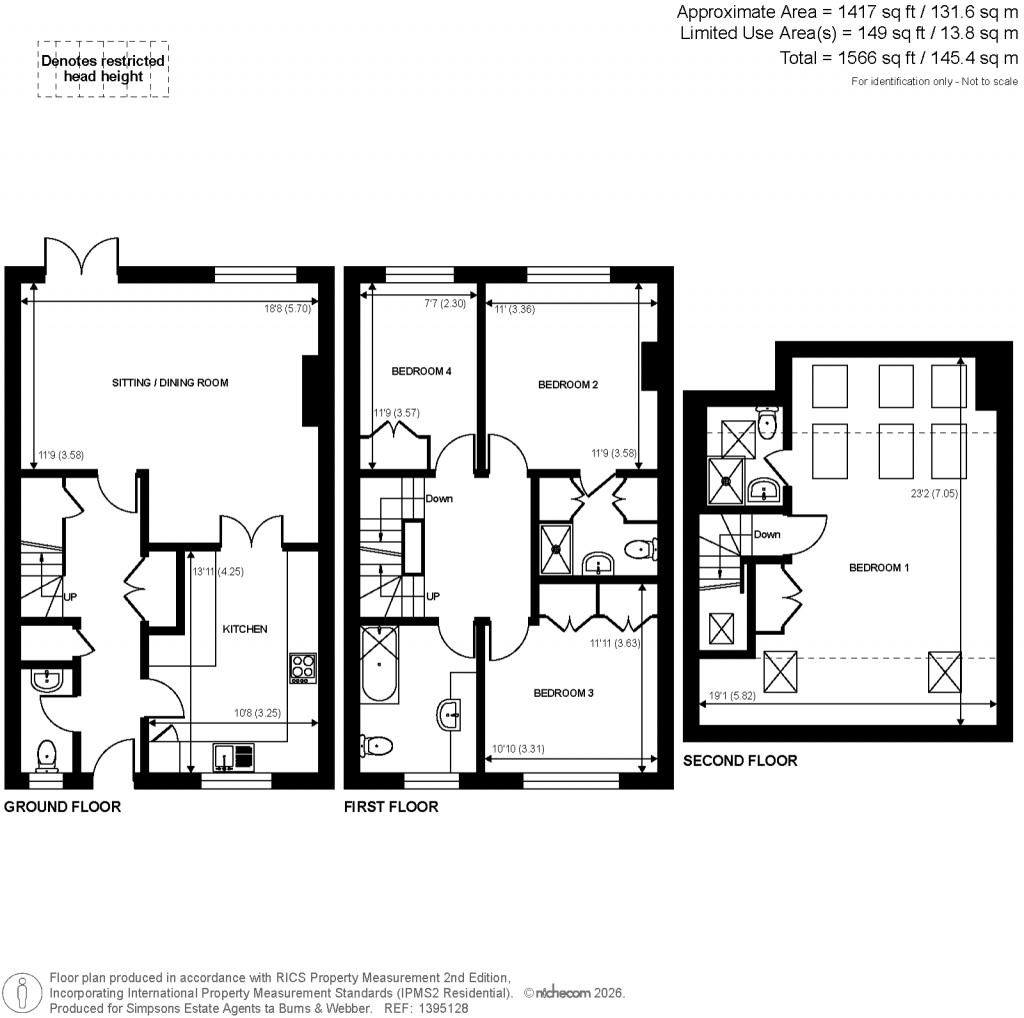 Floorplans For Loxwood Farm Place, Loxwood, West Sussex