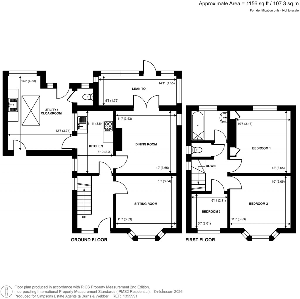 Floorplans For St. Nicolas Avenue, Cranleigh, Surrey