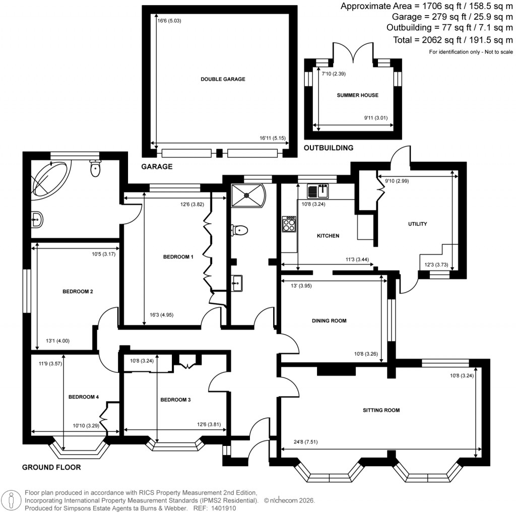 Floorplans For Horsham Road, Alfold, Cranleigh, Surrey